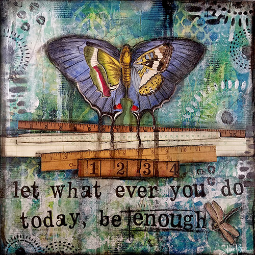 "Let whatever you do be Enough" Print on Wood and Print to be Framed