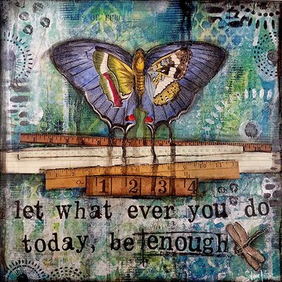 "Let whatever you do be Enough" Print on Wood and Print to be Framed