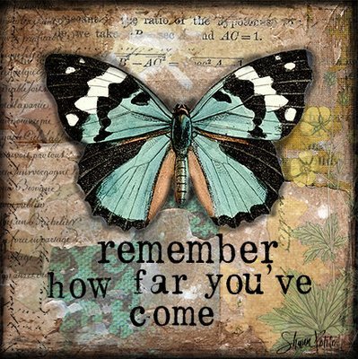 "Remember how far you've Come" Print on Wood and Print to be Framed