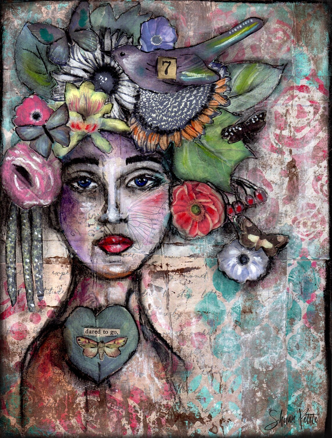 "Dared to Go" Print to be Framed