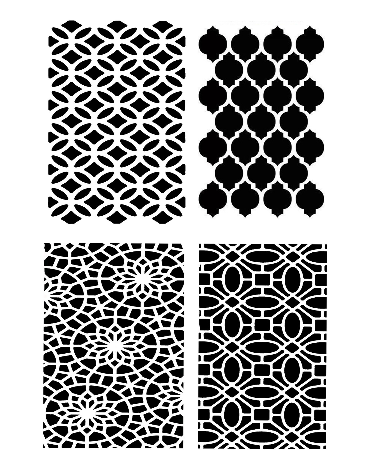 Mediterranean Minis stencil 8x10