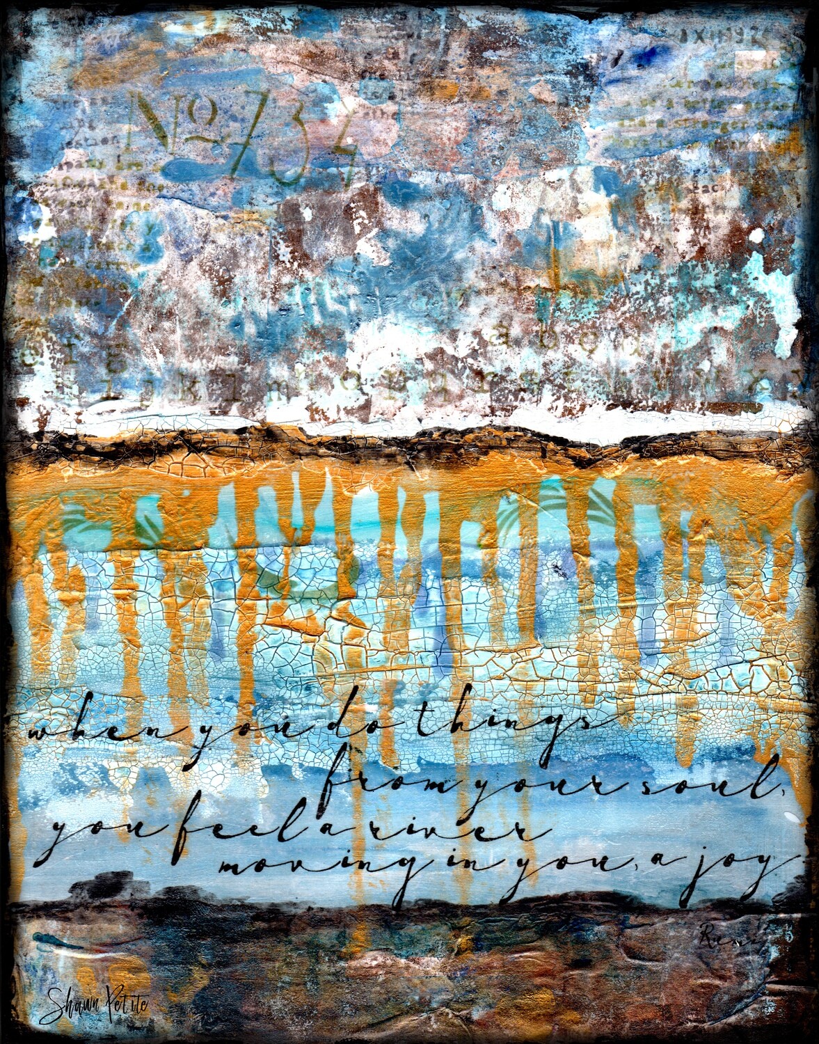 Mixed-media-portrait -abstract-art-print