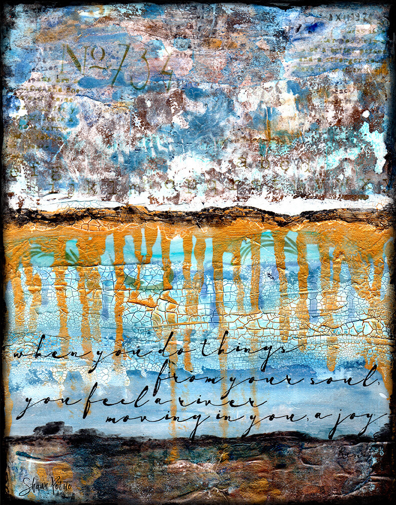 A river moving, digital instant download