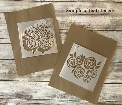 Bunch of Flowers 1 with mask stencil 6x6