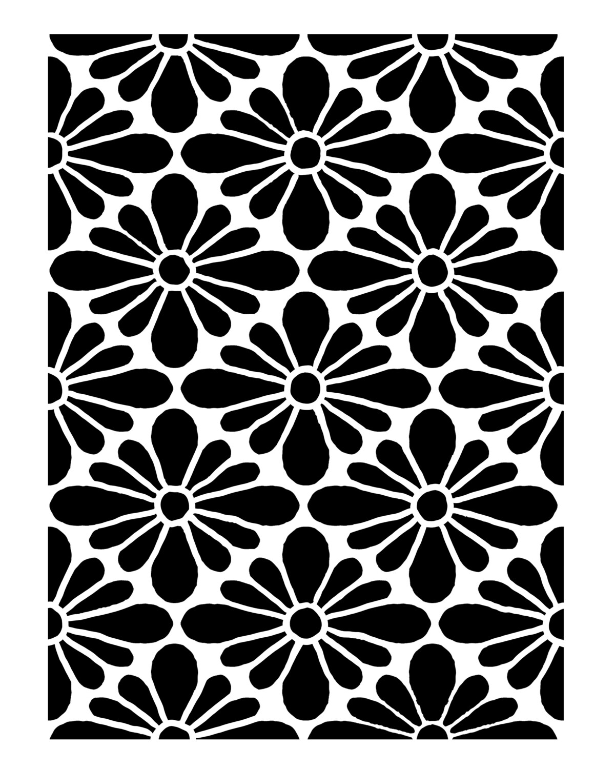 Vintage Pattern 2 stencil 8x10
