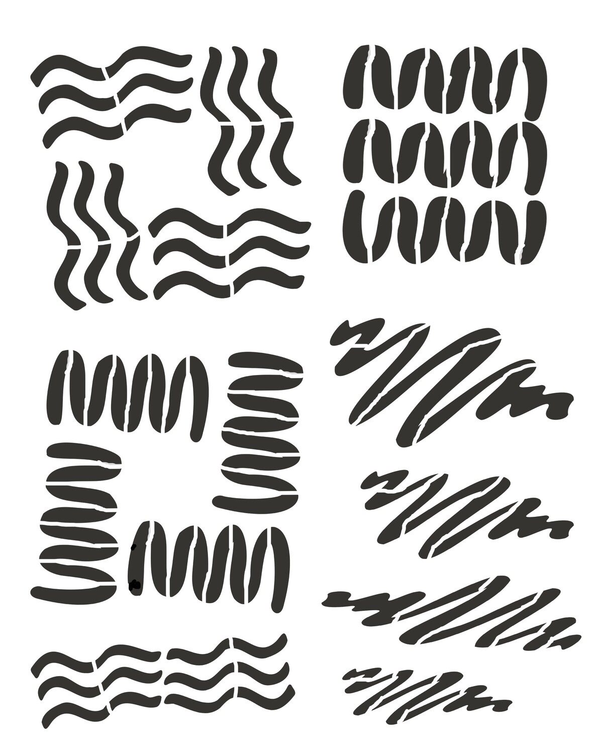 Abstract layers 2 stencil 8x10
