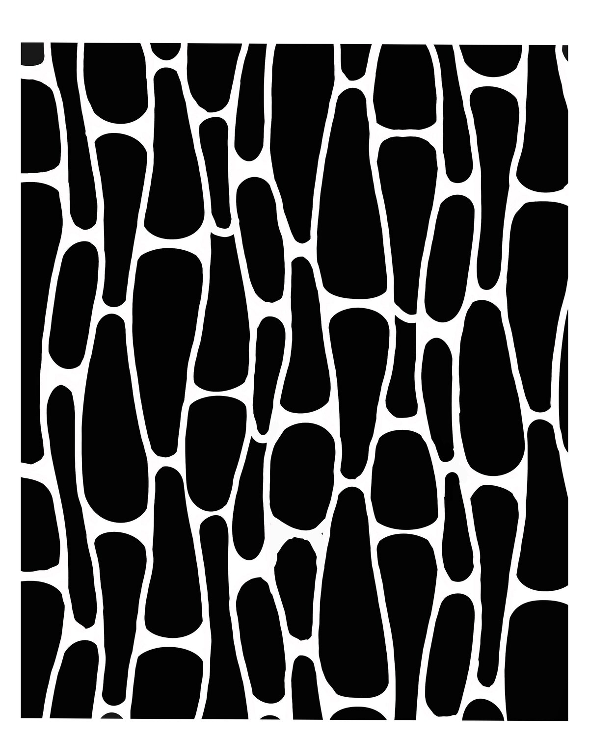 Retro Pattern 1 stencil 8x10