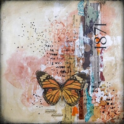 "Possibility Discovered" butterfly, Print to be Framed