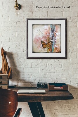 "Possibility Discovered" butterfly, Print to be Framed