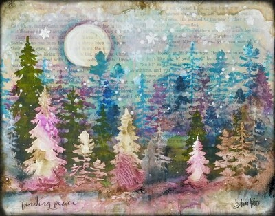 "Finding Peace" Print to be Framed