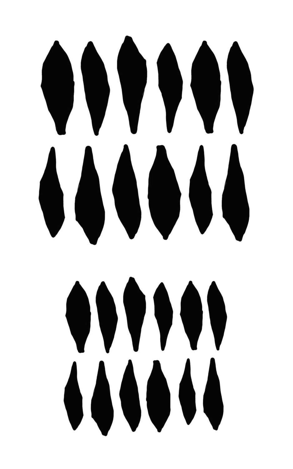 Carved Sphere 1 stencil 5x8