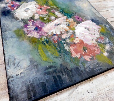 "So many possibilities" 14x14 mixed media original canvas