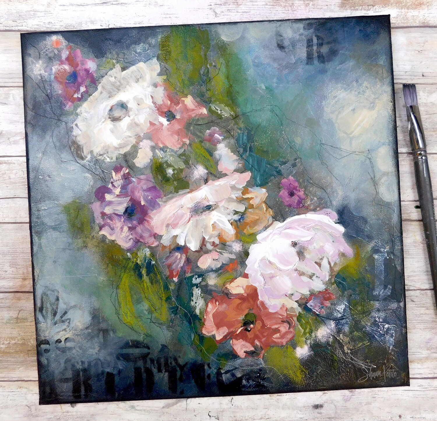 "So many possibilities" 14x14 mixed media original canvas