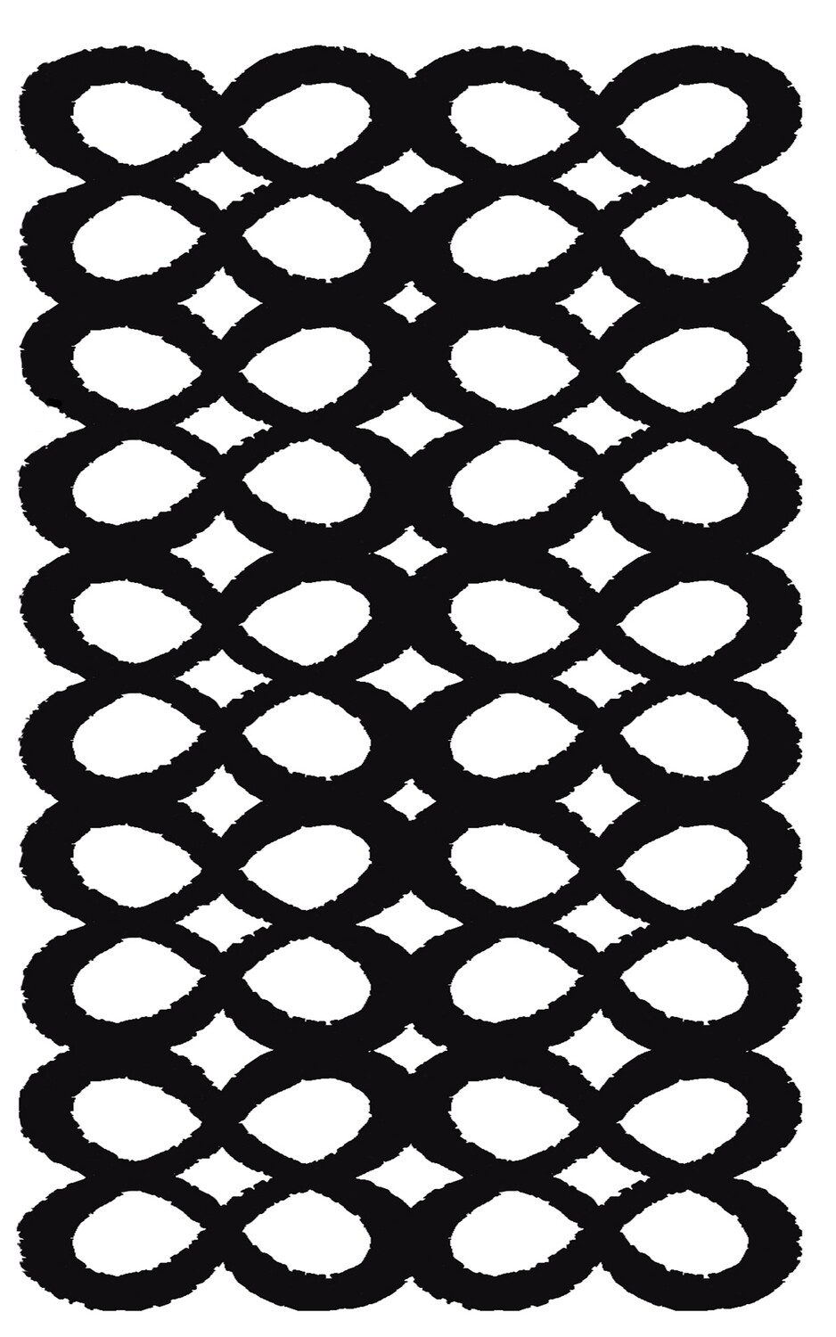 Geometric Flower 5 stencil 5x8