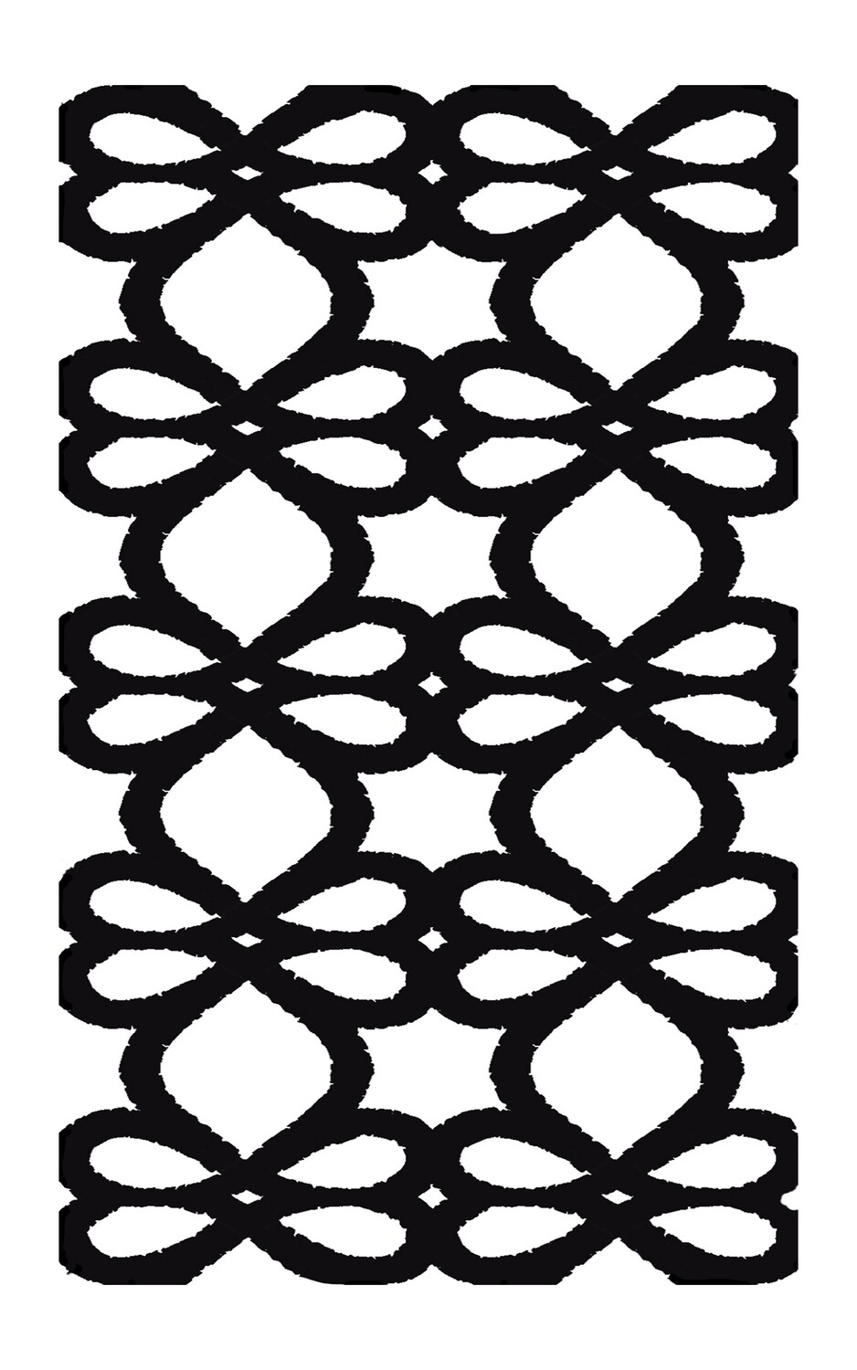 Geometric Flower 6 stencil 5x8