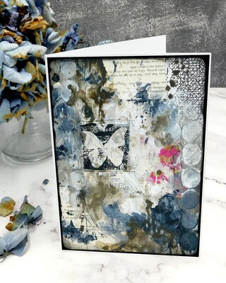 "You were meant to fly" butterfly 5x7 card