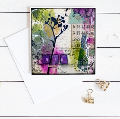 "She found her voice" 6x6 card