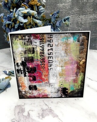 "Take a risk" 6x6 card