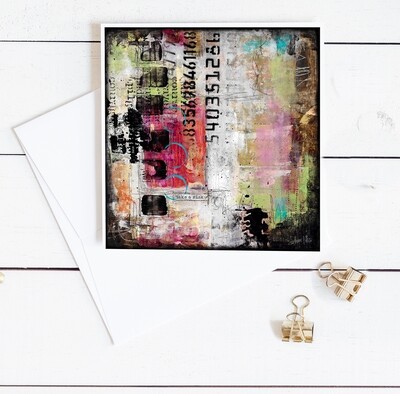 "Take a risk" 6x6 card