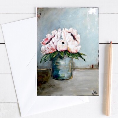 "Vintage Floral " 5x7 card