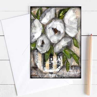 "The beautiful" 5x7 floral card