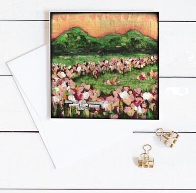 "The most beautiful things" 6x6 card