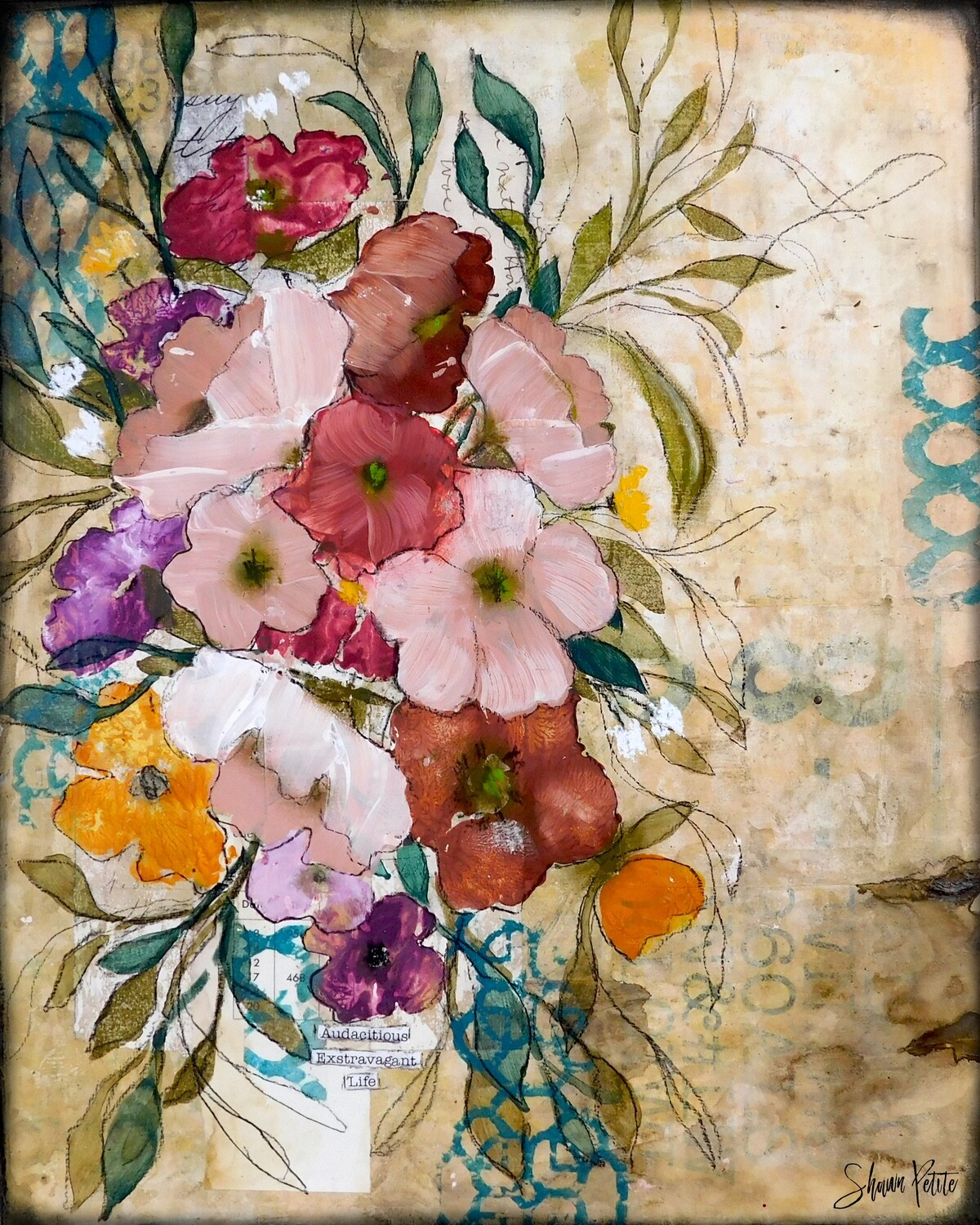 Mixed-media-portrait-flowers-art-print