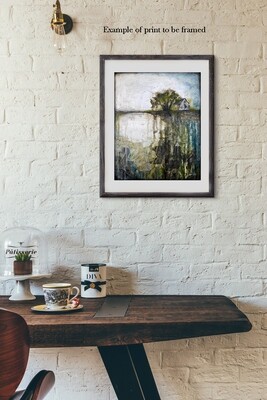 "Breathe deep and keep going" industrial Print to be Framed