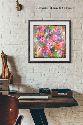 "A walk in the garden" Print to be Framed