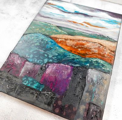 "A place to breath" 11x14 mixed media original