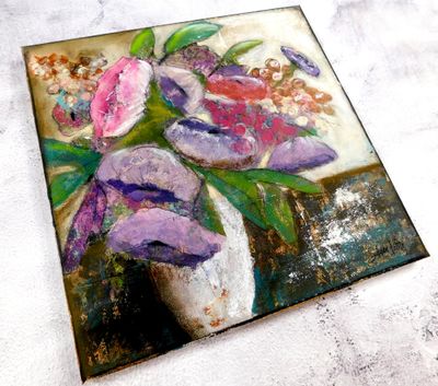 Mixed-media-portrait-with-flowers-art-print