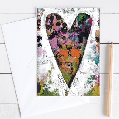"Heartfelt Thanks" 5x7 card