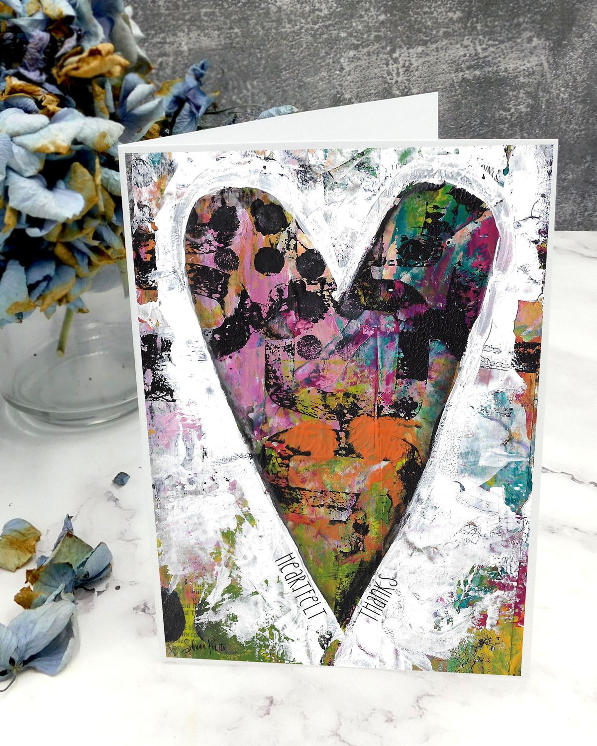 "Heartfelt Thanks" 5x7 card