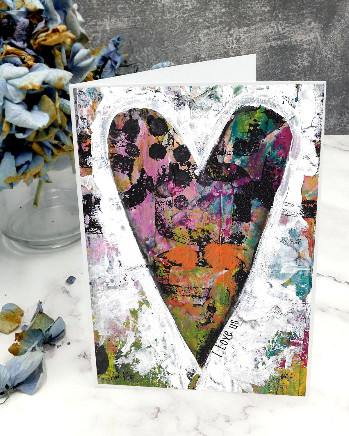 "I Love Us" 5x7 card