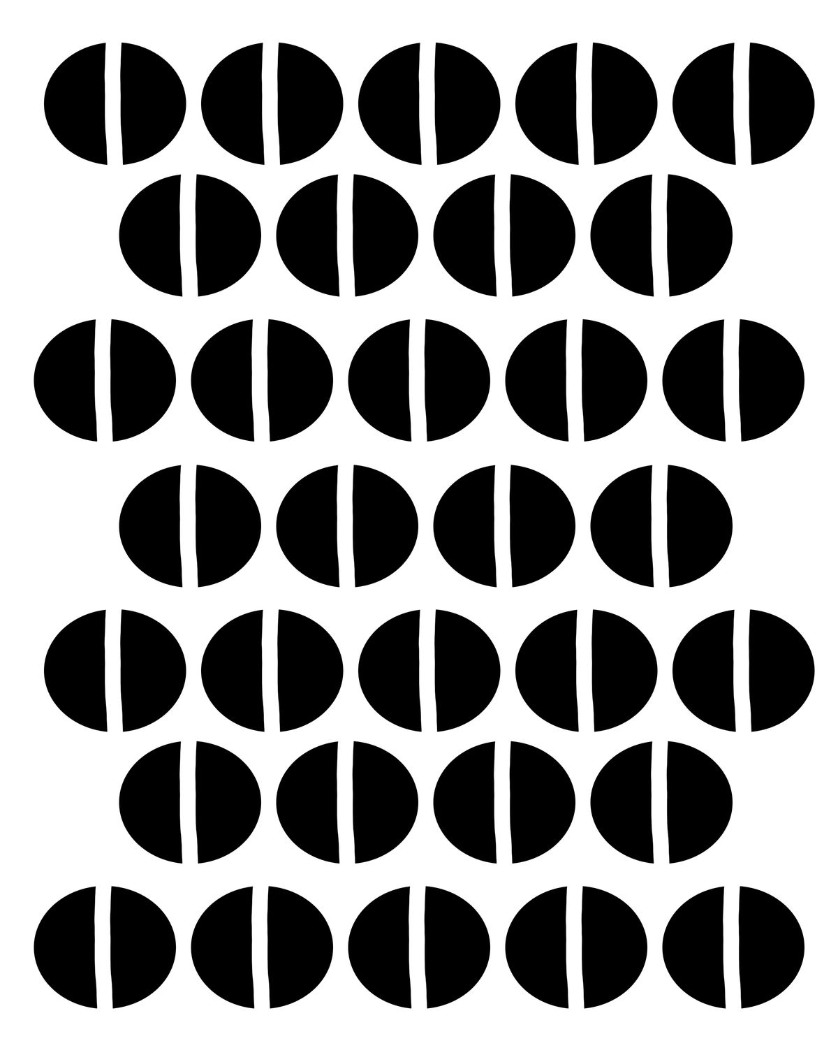 Fun Dots 2 stencil 5x8