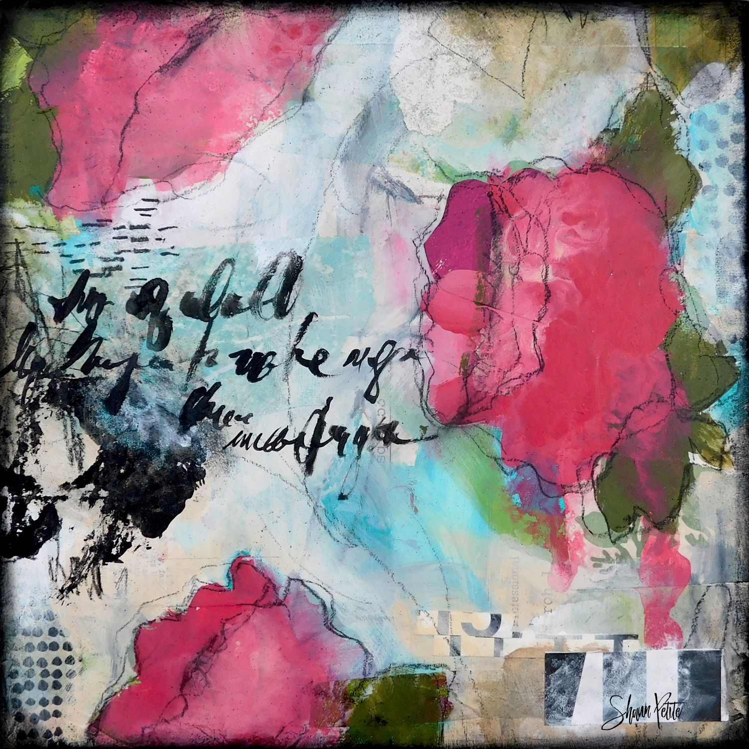 "Soulful Spirit" abstract, Print to be Framed
