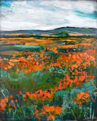 "Poppy Fields", Print to be Framed