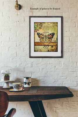 "Choose Joy", butterfly series  Print to be Framed