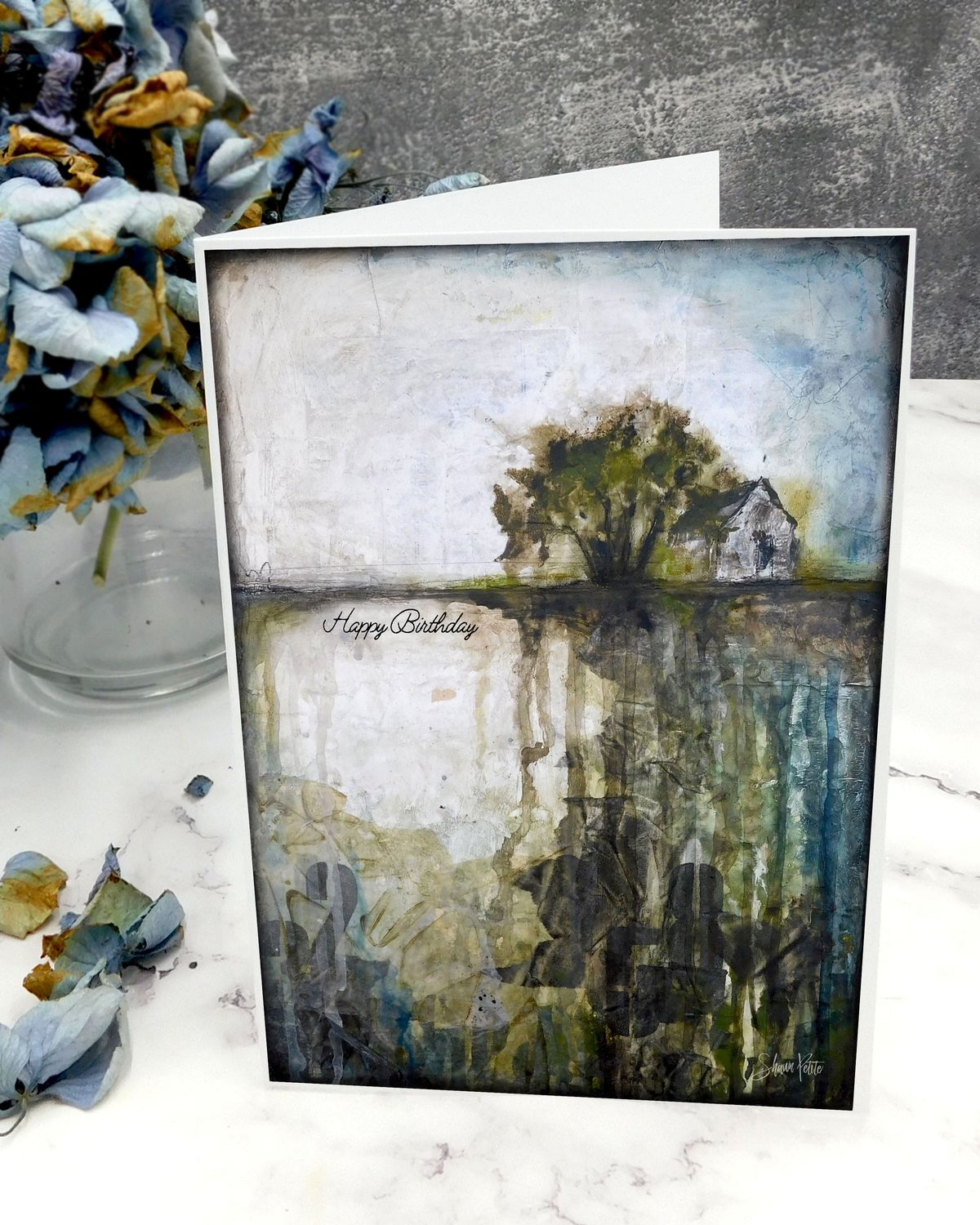 "Happy Birthday" 5x7 tree card