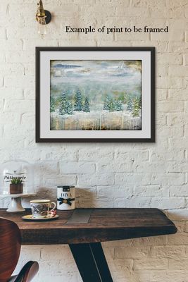 "Tranquil" winter landscape, Print to be Framed