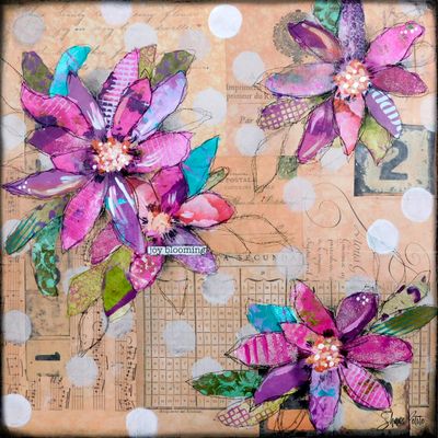 "Joy Blooming" floral Print to be Framed