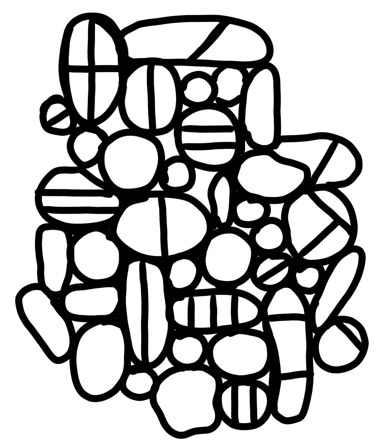 Abstract Play mask stencil 5x8