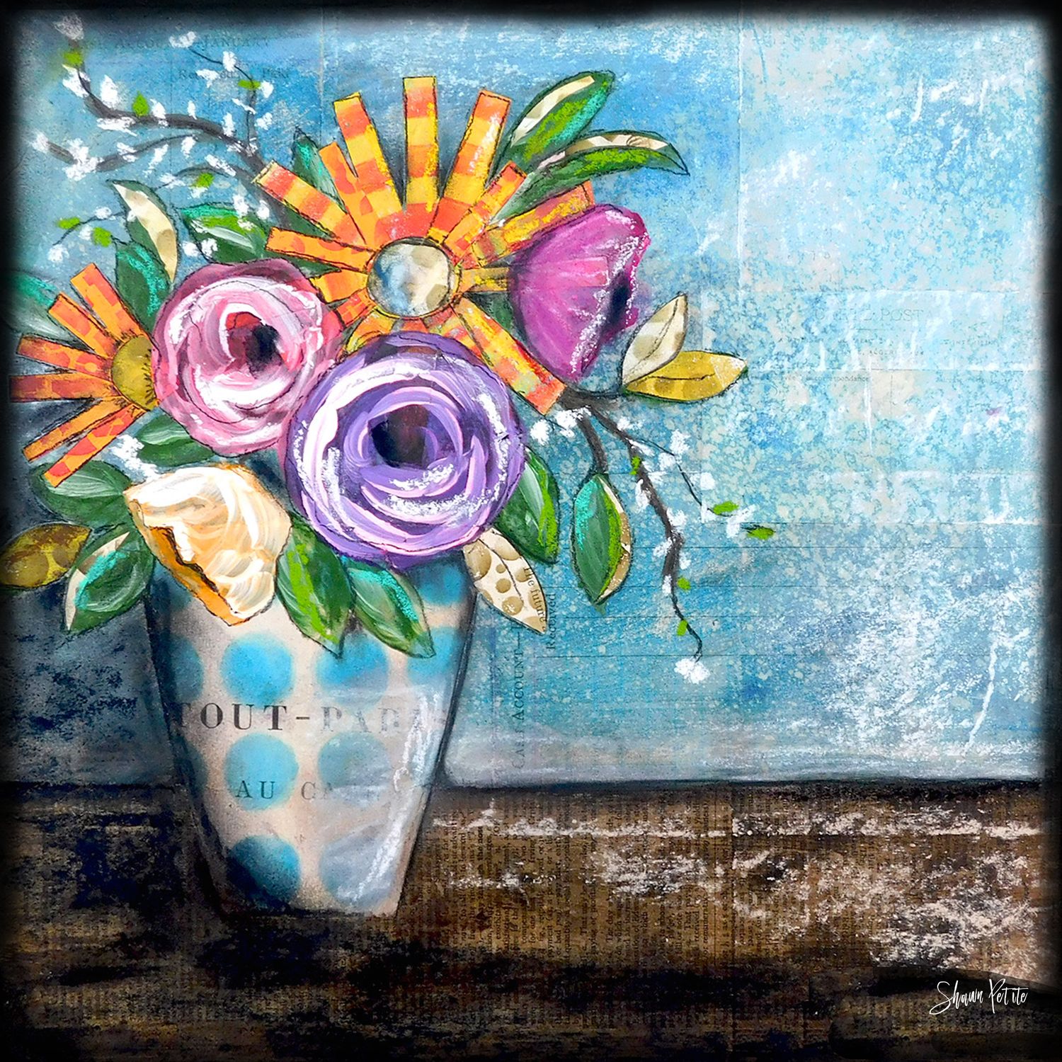 "The Future" floral, Print to be Framed