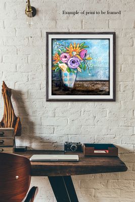 "The Future" floral, Print to be Framed