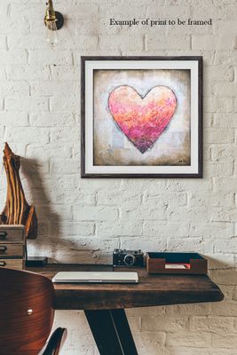 "Objects of my Affection" heart, Print to be Framed