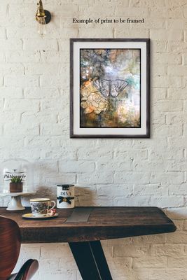 "The Journey", butterfly, Print to be Framed