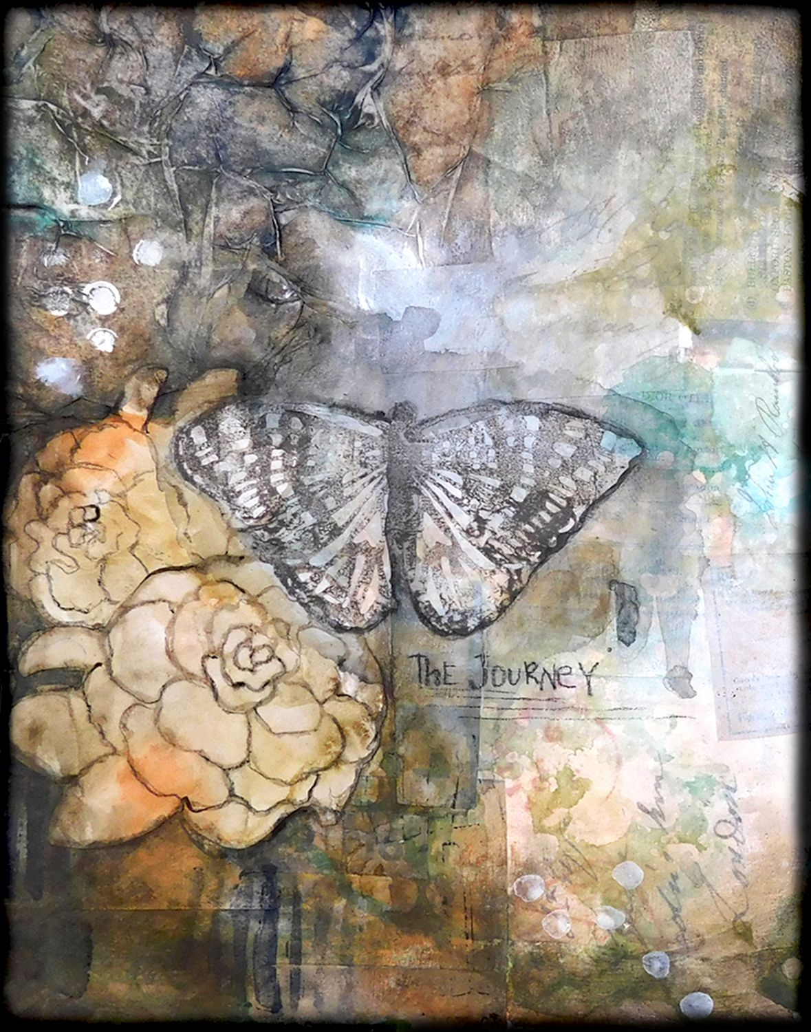 "The Journey", butterfly, Print to be Framed
