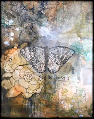 "The Journey", butterfly, Print to be Framed
