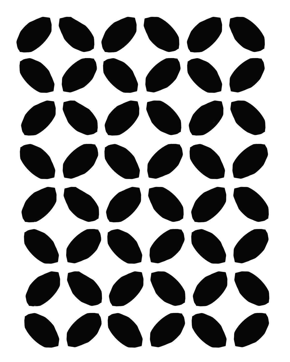Petals 1 Stencil 8x10