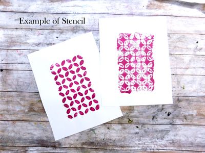 Petals 1 Stencil 8x10